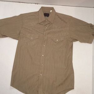 Men’s Medium Western Button Up Shortsleeve Shirt